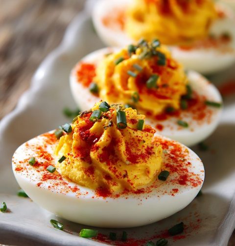 Sriracha Deviled Eggs Recipe