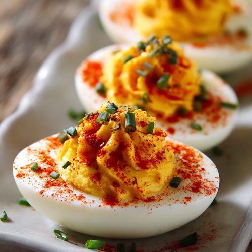 Sriracha Deviled Eggs Recipe