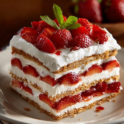 Strawberry Icebox Cake Recipe