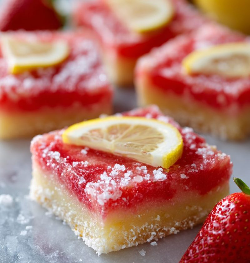 Strawberry Lemonade Bars Recipe