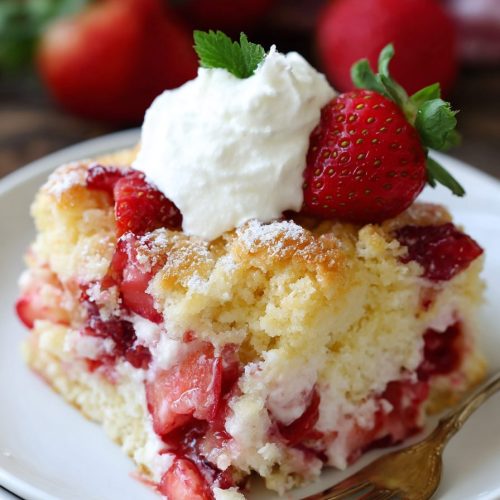 Strawberry Shortcake Dump Cake Recipe