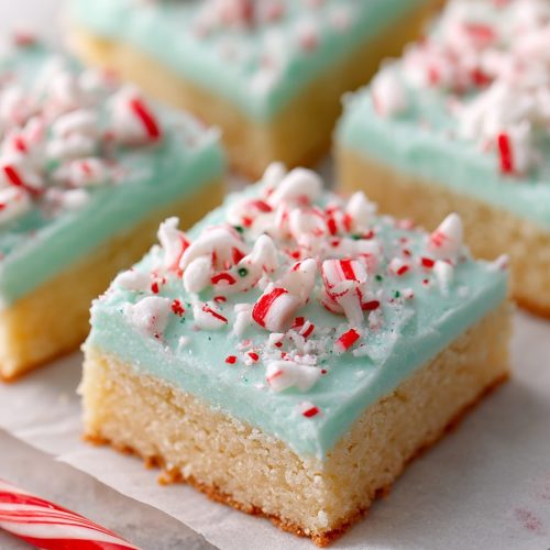 Sugar Cookie Bars with Peppermint Frosting Recipe