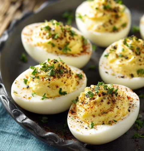 Truffle Deviled Eggs Recipe