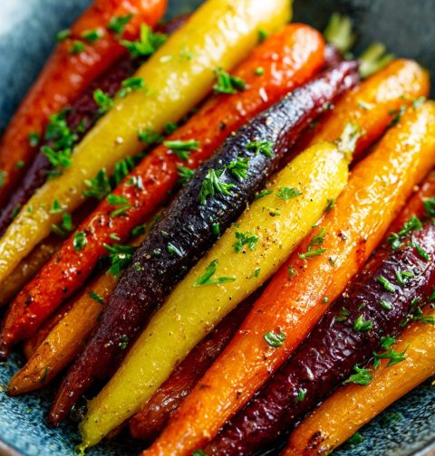 Air Fryer Rainbow Carrots Recipe