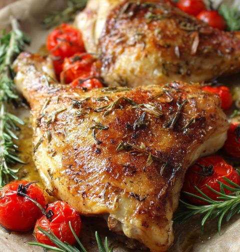 Baked Chicken Hindquarters Recipe