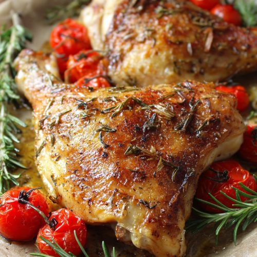 Baked Chicken Hindquarters Recipe