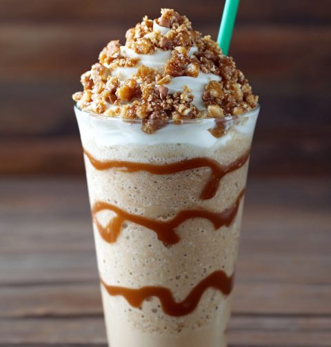 Caramel Ribbon Crunch Frappuccino Recipe