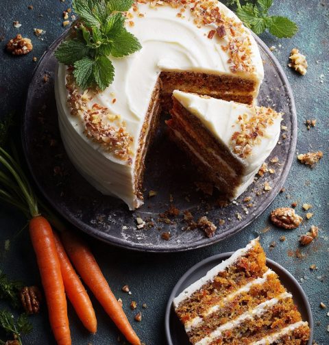 Carrot Cake With Cream Cheese Frosting Recipe