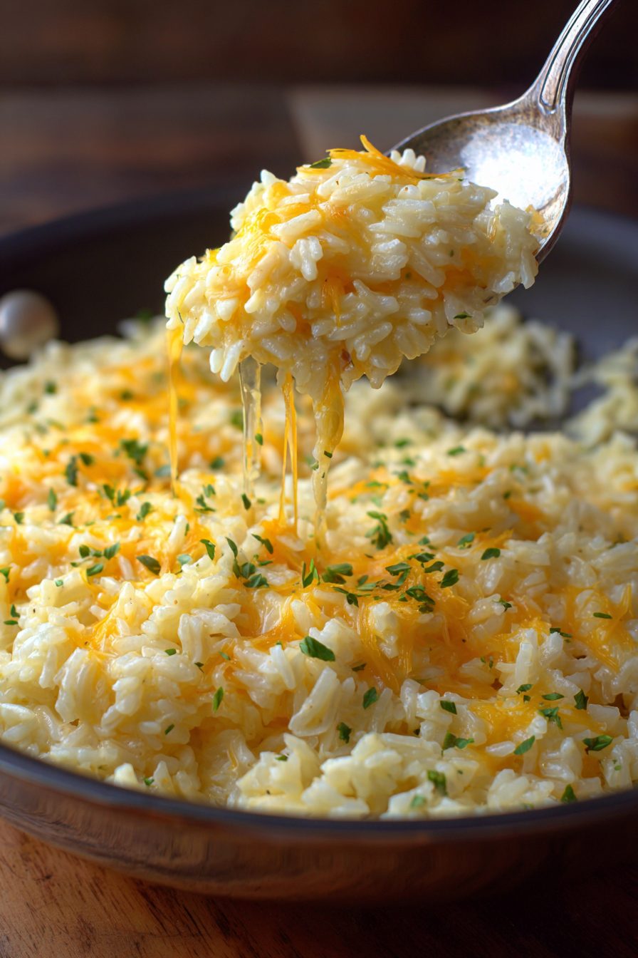 Cheesy Rice Recipe – Recipecs