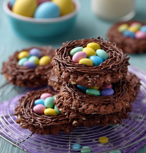 Chocolate Easter Nest Cookies Recipe