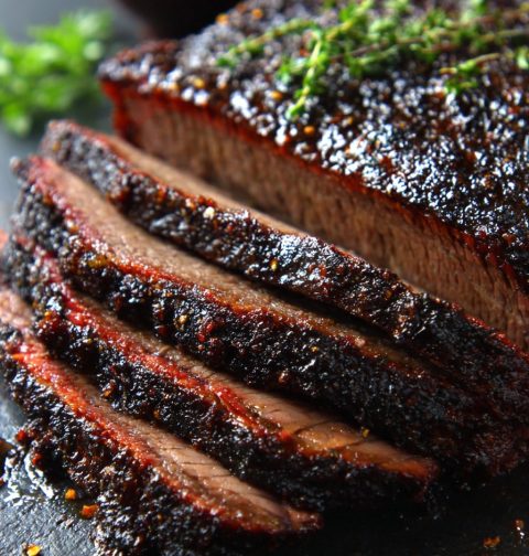 Coffee Rubbed Smoked Brisket Recipe