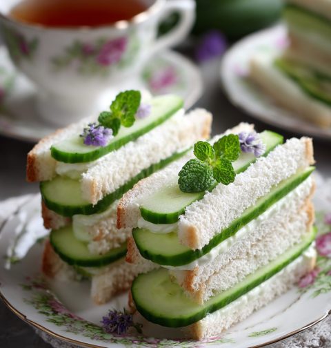 Cucumber Tea Sandwiches Recipe