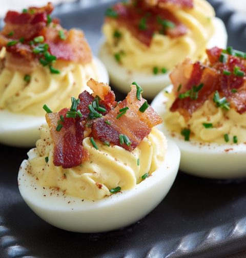 Deviled Eggs With Bacon Recipe