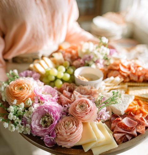Floral Charcuterie Board Ideas
