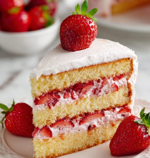 Fresh Strawberry Cake Recipe