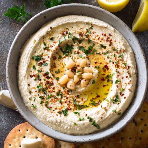 Garlic Hummus Recipe No Tahini