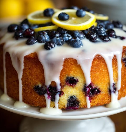 Lemon Blueberry Cake Recipe
