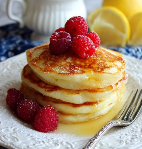 Lemon Ricotta Pancakes Recipe