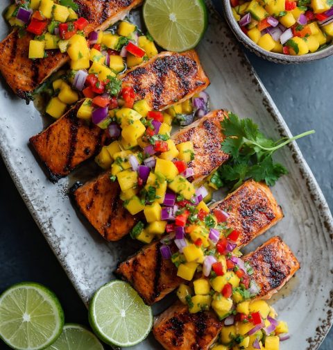 Mango Salsa Grilled Salmon Recipe