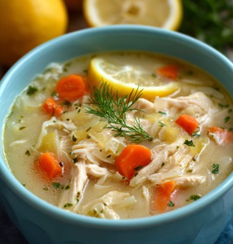 Mediterranean Lemon Chicken Soup Recipe
