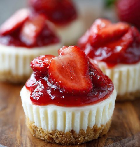 Mini Strawberry Cheesecakes Recipe