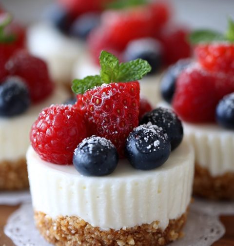 No Bake Mini Cheesecakes Recipe