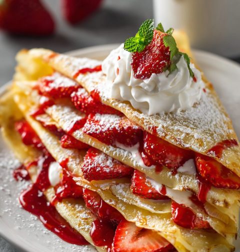 Strawberry Crepes Recipe