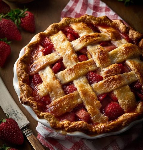 Strawberry Rhubarb Pie Recipe