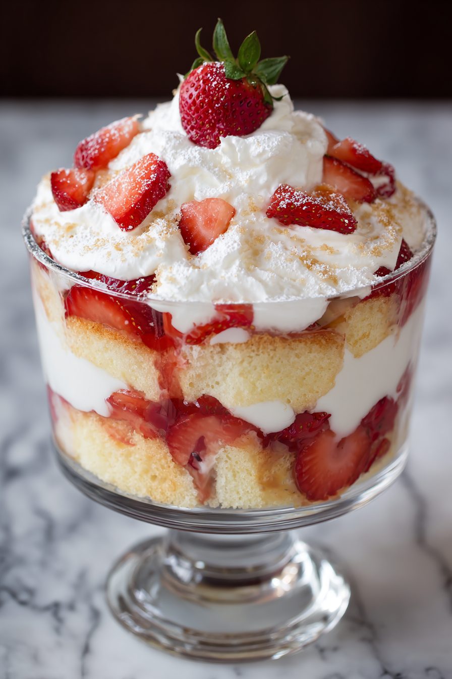 Strawberry Shortcake Trifle Recipe – Recipecs