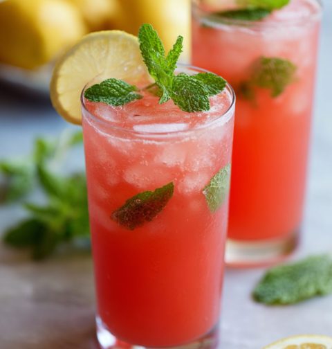 Watermelon Mint Lemonade Recipe